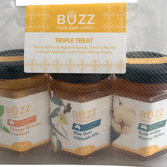 Buzz Honey Triple Jar Pack