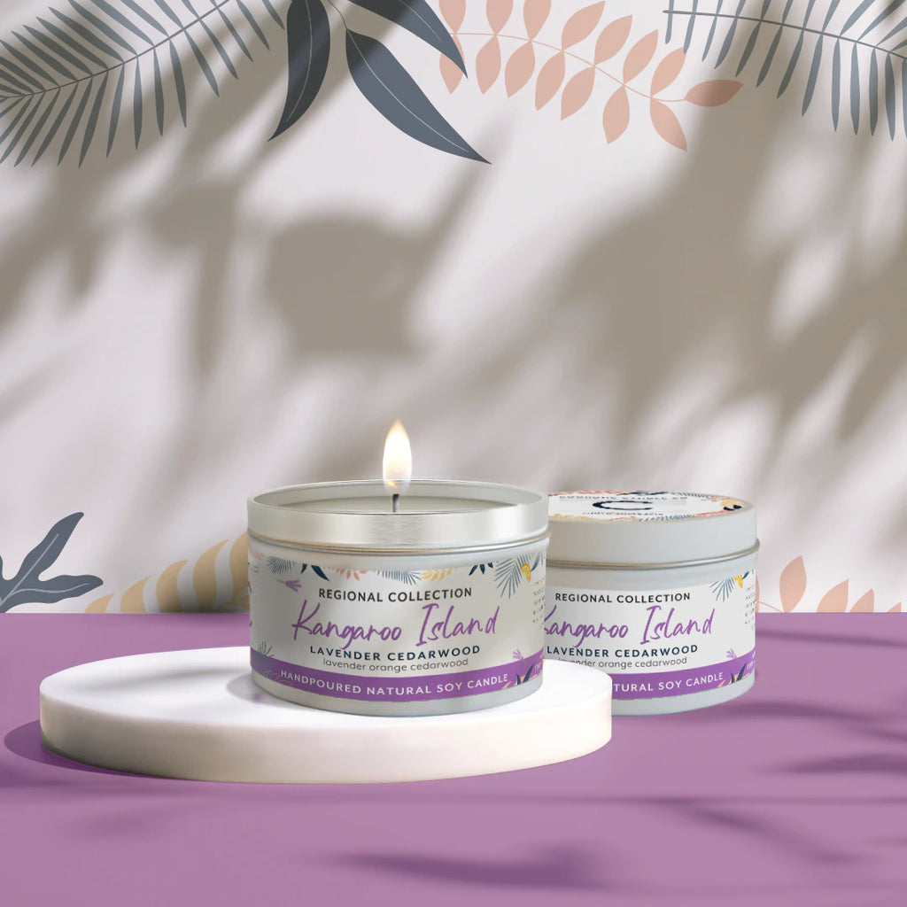 Coorong Candle Co - Kangaroo Island Lavender & Cedarwood Soy Wax Travel Candle