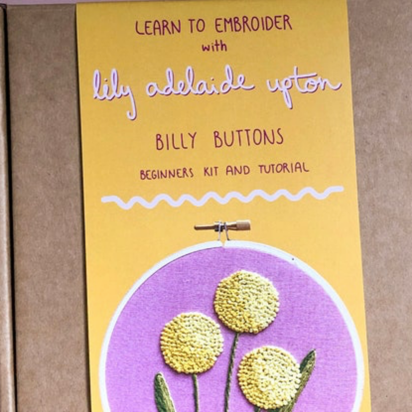 Lilly Upton - Embroidery Kit for Beginners - Billy Buttons